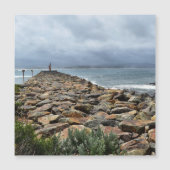 Wo die Felsen das Meer treffen - Ausgangspunkt Magnetkarte (Vorderseite)