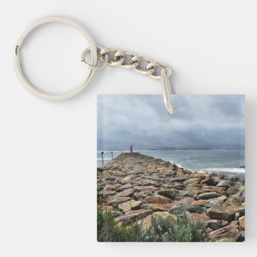 Wo die Felsen das Meer treffen - Ausgangspunkt Schlüsselanhänger (Vorderseite)