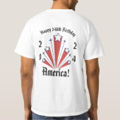 "Wo die Freiheit wohnt..." Ben Franklin Men's T-Shirt (Rückseite)