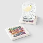 Wo die Geschichten weinende Daten Steinuntersetzer (Seitenansicht)