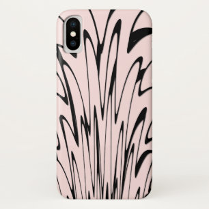 Wo die Kunst denkt Schwarz und Rosa Case-Mate iPhone Hülle