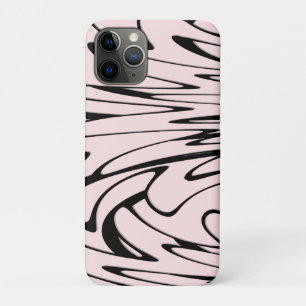 Wo die Kunst denkt Schwarz und Rosa Case-Mate iPhone Hülle