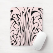 Wo die Kunst denkt Schwarz und Rosa Mousepad (Mit Mouse)