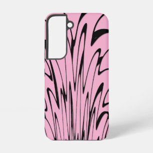 Wo die Kunst denkt Schwarz und Rosa Samsung Galaxy Hülle
