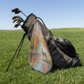 "Wo die Liebe bleibt" Golfhandtuch (Gras)