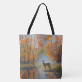 "Wo die Liebe bleibt" handgemalt Tasche (Vorderseite)