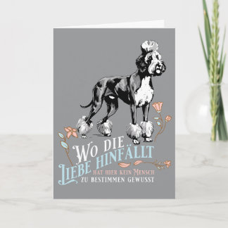 Wo die Liebe hinfällt Deutsche Doggen Version Einladung