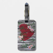 Wo die Liebe wächst, anpassbare Gepäckmarke Gepäckanhänger (Rückseite vertikal)