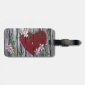 Wo die Liebe wächst, anpassbare Gepäckmarke Gepäckanhänger (Rückseite horizontal)