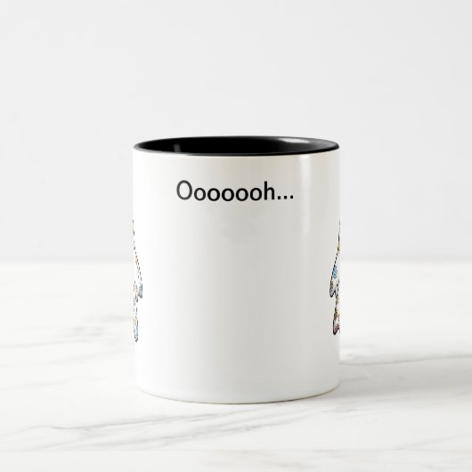 Wo die Lines hinkommen Zweifarbige Tasse (Mittel)