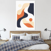 Wo die Linie weich wird Leinwanddruck (Insitu (Schlafzimmer))