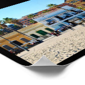 Wo die Stadt den Sand trifft Poster (Ecke)
