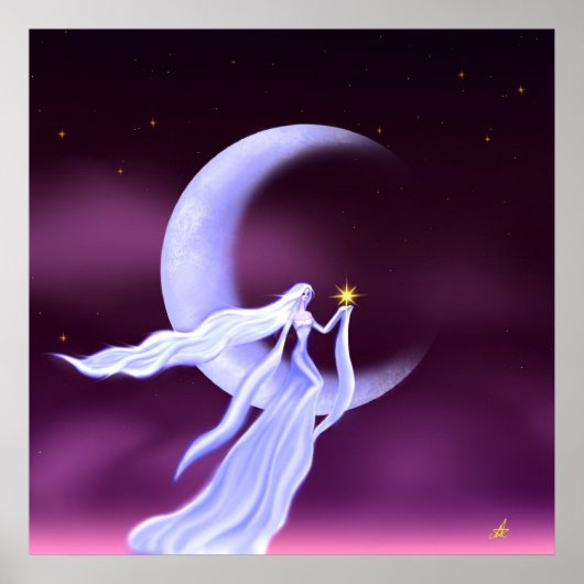 "Wo die Sterne wohnen" von Estelle Asp Poster (Vorne)