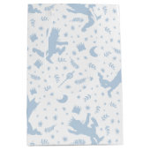 Wo die wilden Dinge blaue Flora Mittlere Geschenktüte (Vorderseite)