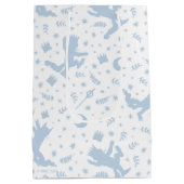 Wo die wilden Dinge blaue Flora Mittlere Geschenktüte (Rückseite)