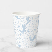 Wo die wilden Dinge blaue Flora Pappbecher (Rechts)