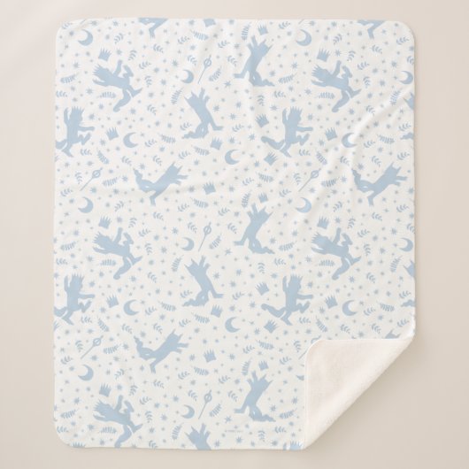 Wo die wilden Dinge blaue Flora Sherpadecke (Vorderseite)