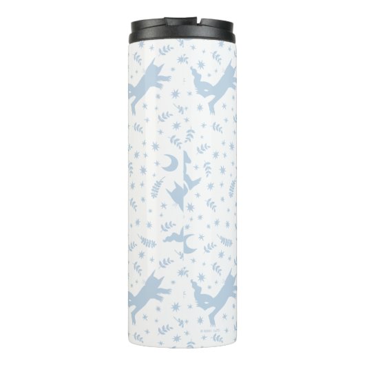 Wo die wilden Dinge blaue Flora Thermosbecher (Rückseite)