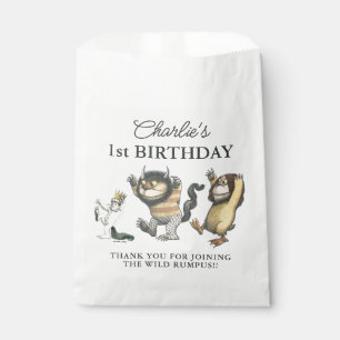 Wo die wilden Dinge der erste Geburtstag sind Geschenktütchen
