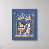 Wo die wilden Dinge grafisch sind Leinwanddruck (Vorderseite)