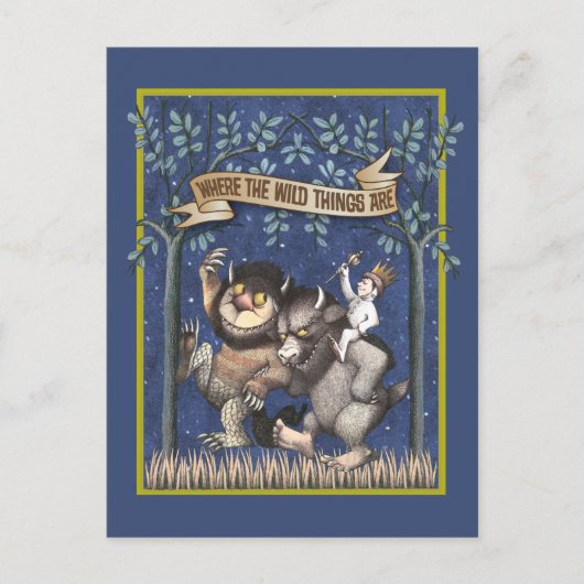 Wo die wilden Dinge grafisch sind Postkarte (Vorderseite)