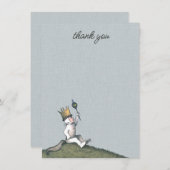 Wo die wilden Dinge Kinderdusche sind Dankeskarte (Vorne/Hinten)