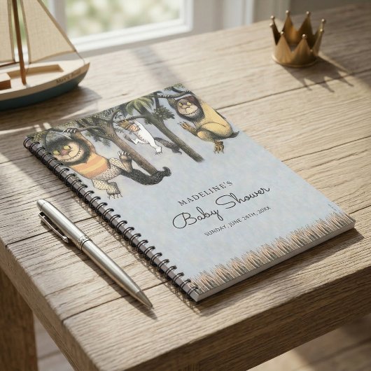 Wo die wilden Dinge Kinderdusche sind Notizblock