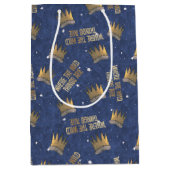 Wo die wilden Dinge Krone und Sternenmuster sind Mittlere Geschenktüte (Vorderseite)