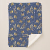 Wo die wilden Dinge Krone und Sternenmuster sind Sherpadecke (Vorderseite)