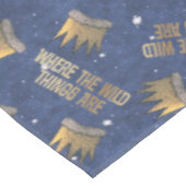 Wo die wilden Dinge Krone und Sternenmuster sind Tischdecke (Schrägansicht)