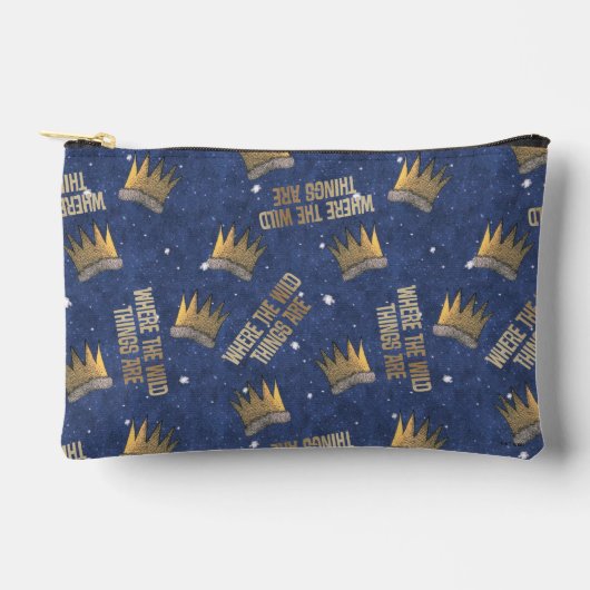 Wo die wilden Dinge Krone und Sternenmuster sind Zubehörtasche (Vorderseite)