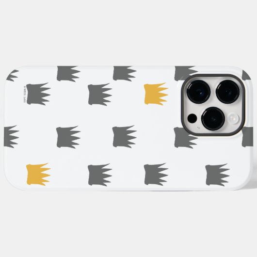 Wo die wilden Dinge Kronmuster sind Case-Mate iPhone Hülle (Rückseite (Horizontal))