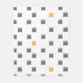 Wo die wilden Dinge Kronmuster sind Fleecedecke (Vorderseite)