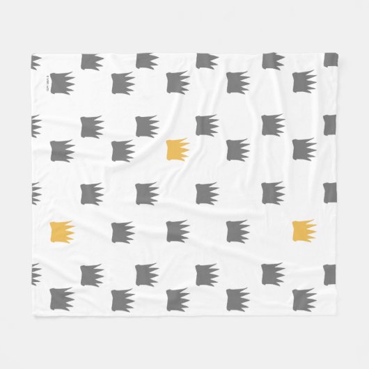 Wo die wilden Dinge Kronmuster sind Fleecedecke (Vorderseite (Horizontal))
