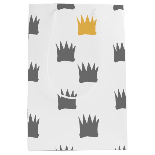 Wo die wilden Dinge Kronmuster sind Mittlere Geschenktüte (Vorderseite)