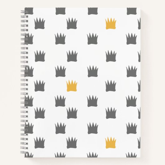 Wo die wilden Dinge Kronmuster sind Notizblock (Vorderseite)