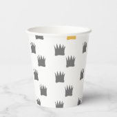 Wo die wilden Dinge Kronmuster sind Pappbecher (Rückseite)