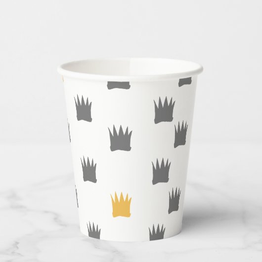 Wo die wilden Dinge Kronmuster sind Pappbecher (Links)