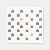 Wo die wilden Dinge Kronmuster sind Serviette (Vorderseite)