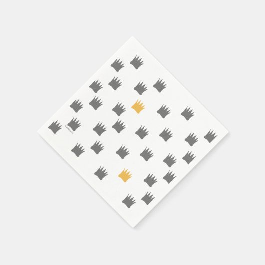 Wo die wilden Dinge Kronmuster sind Serviette (Ecke)