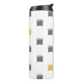 Wo die wilden Dinge Kronmuster sind Thermosbecher (Nach links gedreht)