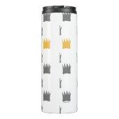 Wo die wilden Dinge Kronmuster sind Thermosbecher (Rückseite)