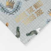 Wo die wilden Dinge Muster sind Fleecedecke (Ecke)