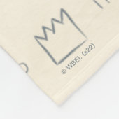 Wo die wilden Dinge Muster vorgeben Fleecedecke (Ecke)