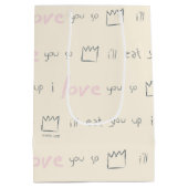 Wo die wilden Dinge Muster vorgeben Mittlere Geschenktüte (Rückseite)