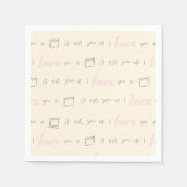 Wo die wilden Dinge Muster vorgeben Serviette (Vorderseite)