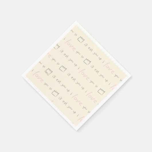 Wo die wilden Dinge Muster vorgeben Serviette (Ecke)