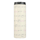 Wo die wilden Dinge Muster vorgeben Thermosbecher (Rückseite)