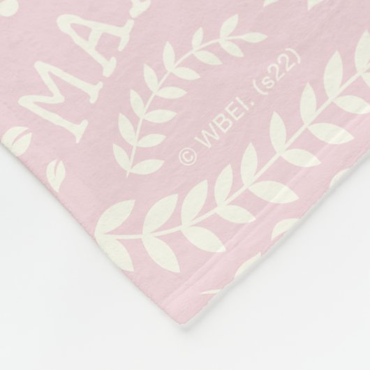 Wo die wilden Dinge rosa Blumenmuster sind Fleecedecke (Ecke)