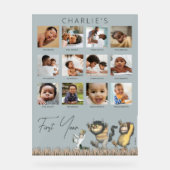 Wo die wilden Dinge sind - 12 Monate Foto Collage Acrylschild (Vorderseite)